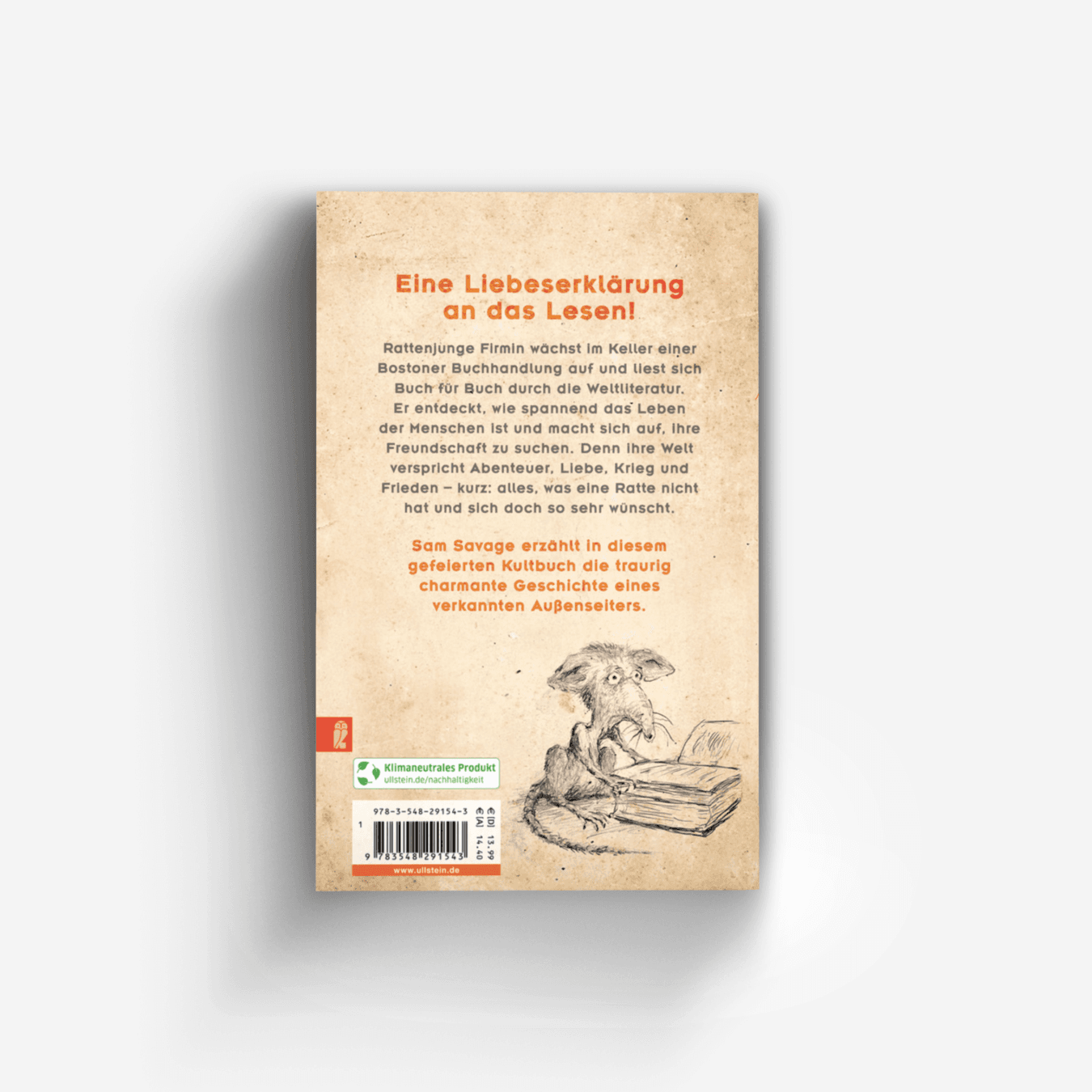 Buchcover von Firmin - Ein Rattenleben