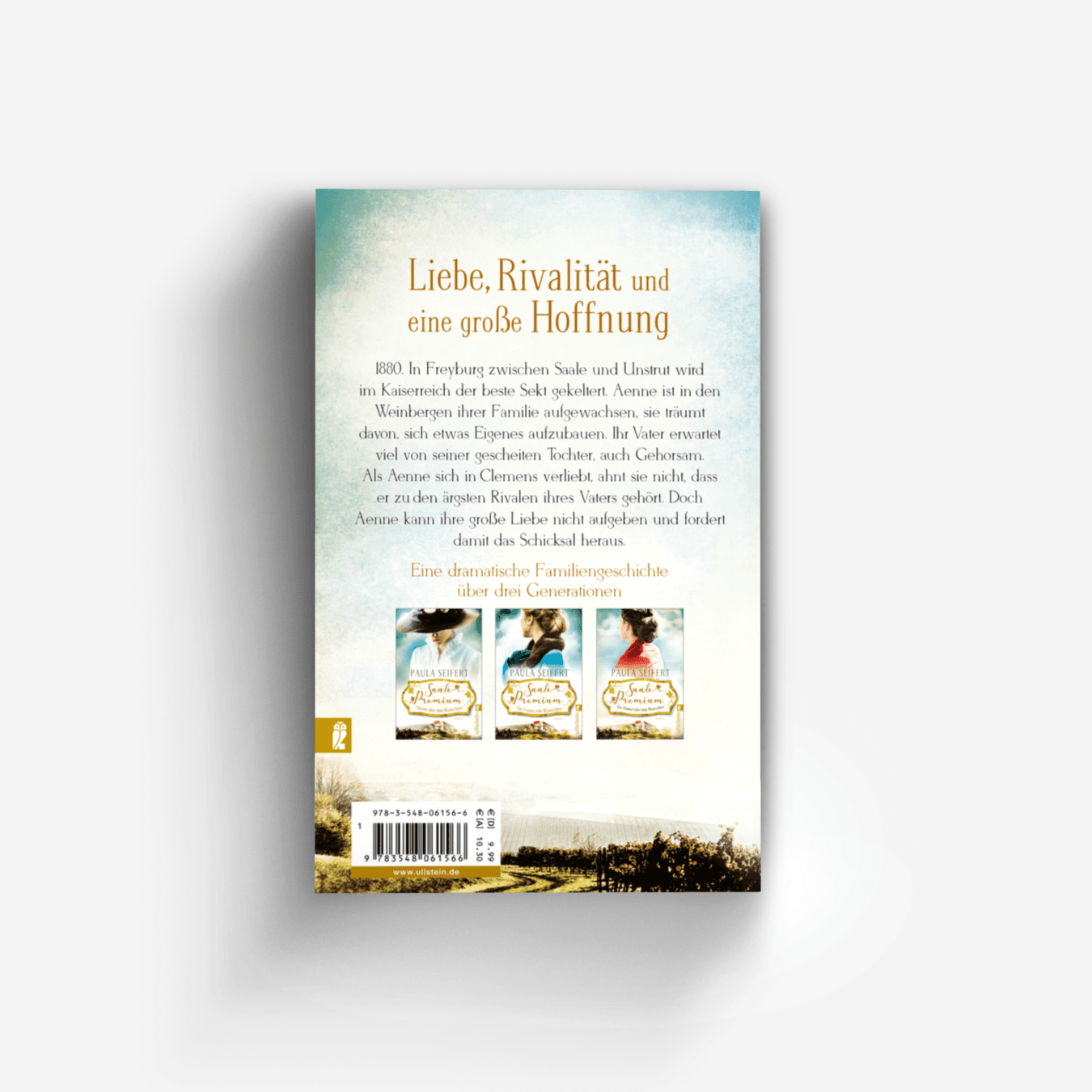 Buchcover von Saale Premium - Stürme über dem Weinschloss (Die Weinschloss-Saga 1)
