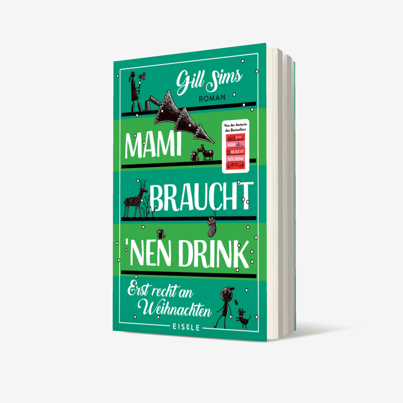 Buchcover von Mami braucht 'nen Drink – erst recht an Weihnachten (Die Mami-Reihe 5)