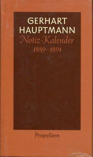 Buchcover von Notiz-Kalender 1889 bis 1891