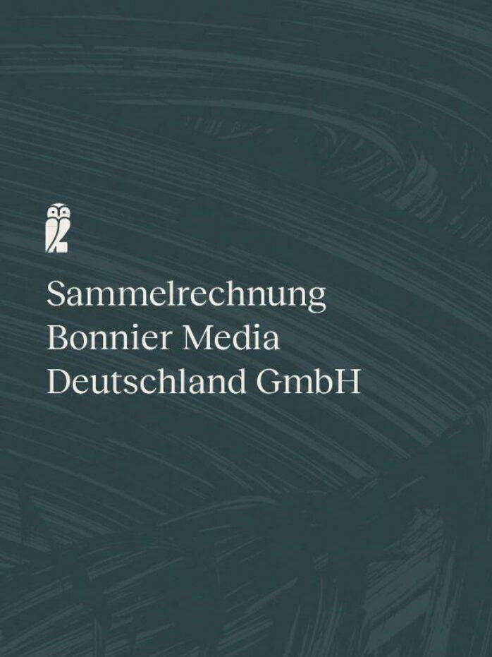 Cover Sammelrechnung Bonnier Media Deutschland GmbH | Ullstein Buchverlage GmbH