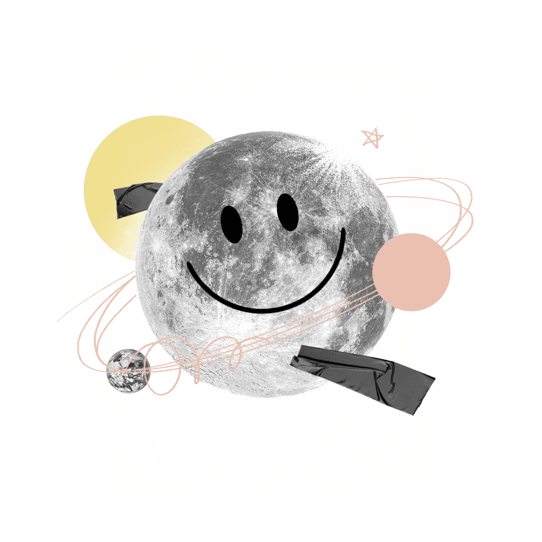 lächelnder Mond