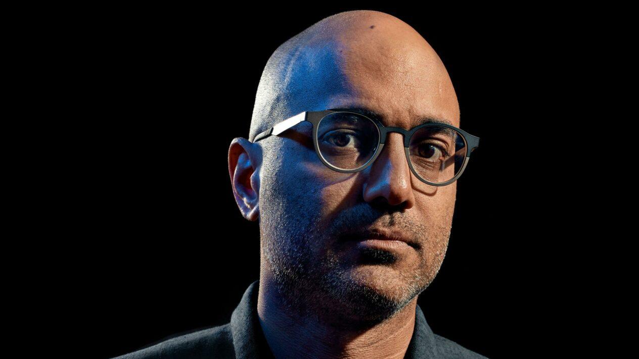 New York, NY - August 7th, 2017: Ayad Akhtar posing for a portrait in New York.